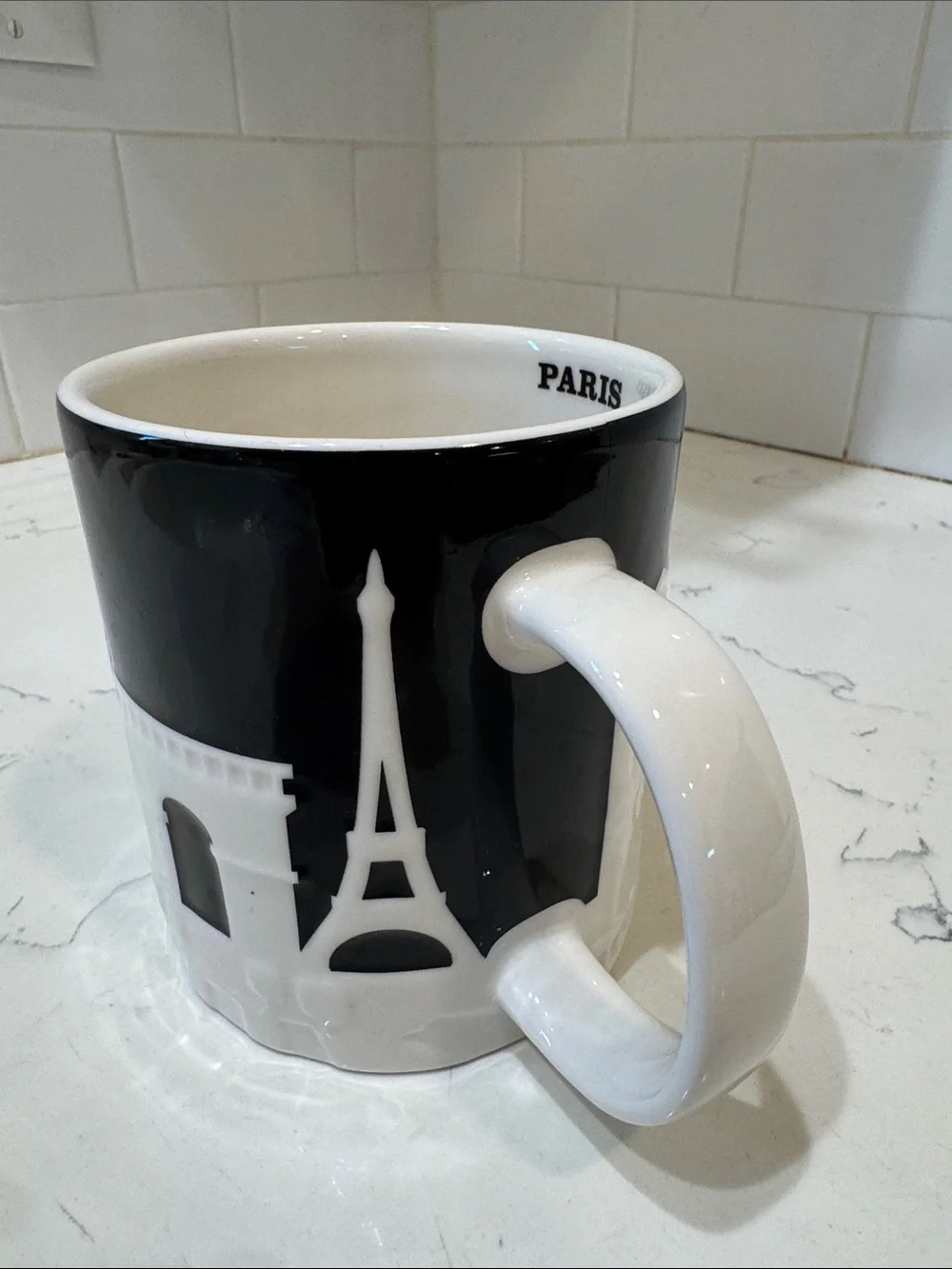 Starbucks Paris Skyline Mug - Black and White 16oz - Picture 4 of 12